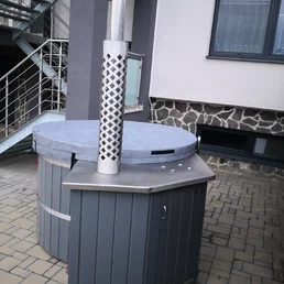 Nerezová kada s ochranným krytom | výroba na mieru - sivý dekor | xspa.sk